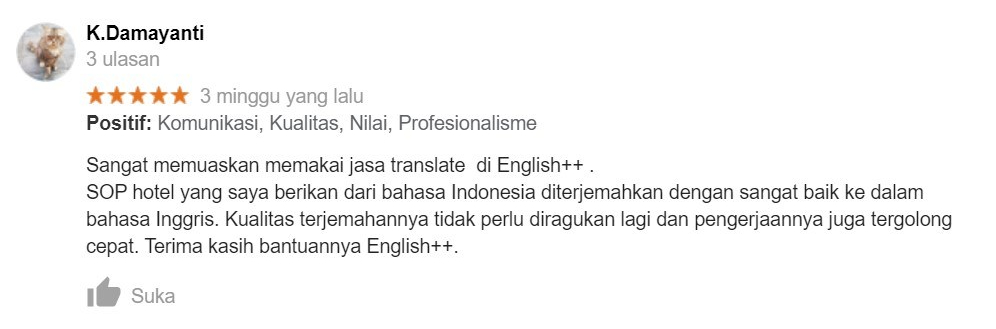 Testimoni Translate 1