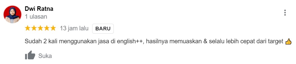 Testimoni Jasa Translate 10