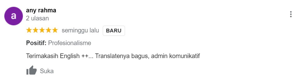 Testimoni Jasa Translate 22