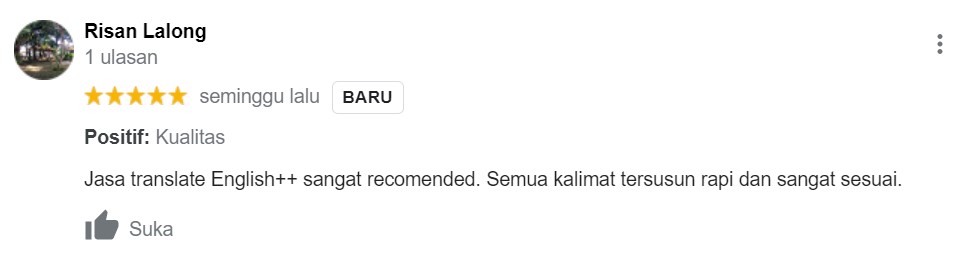 Testimoni Jasa Translate 23