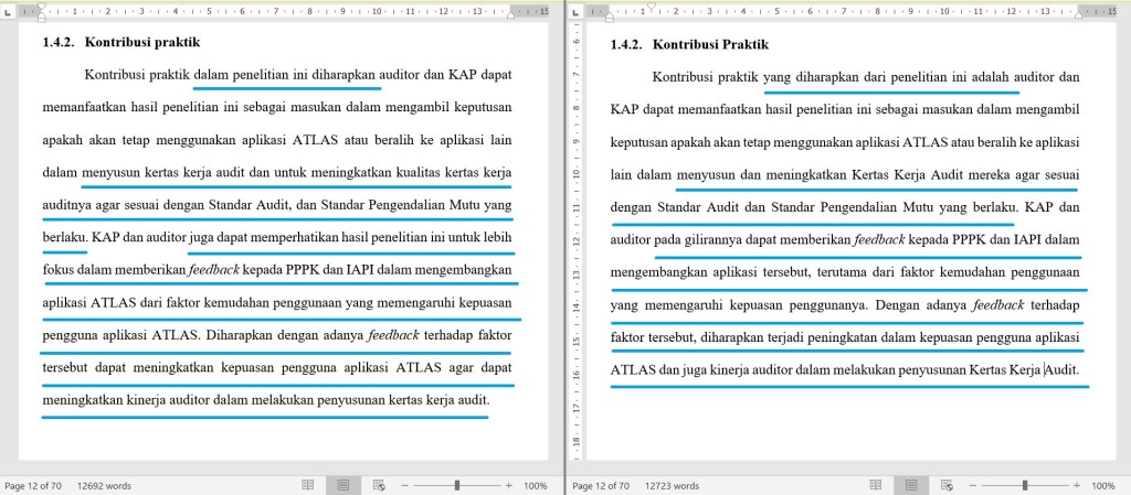 Contoh Proofread Bahasa Indonesia 1