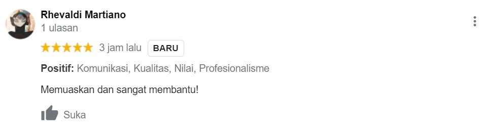 ENGLISH++ - Testimoni Jasa Cover Letter 18