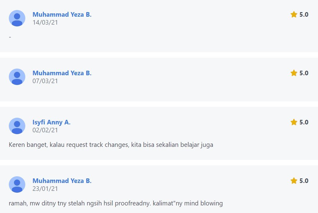 ENGLISH++ - Testimoni Jasa Cover Letter 28