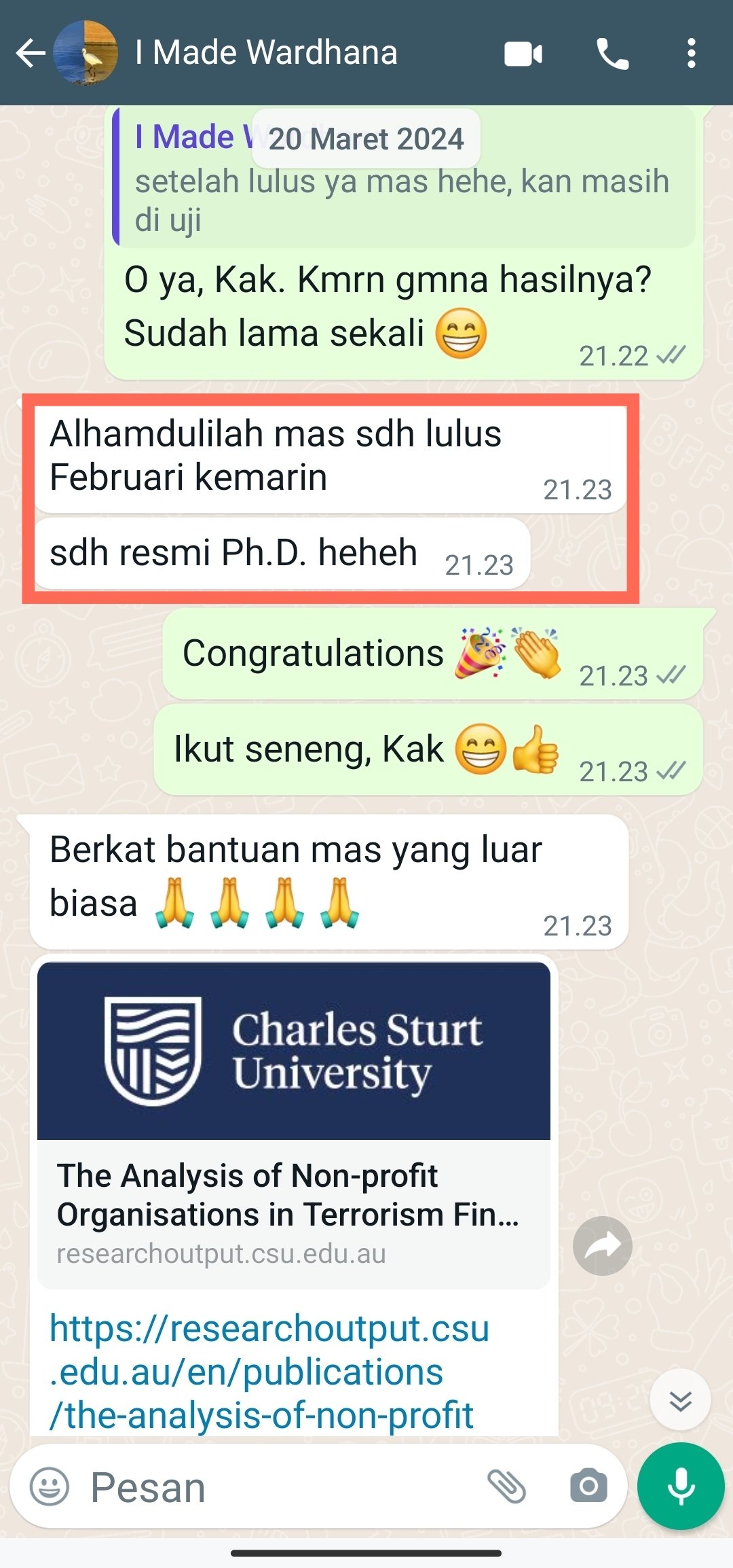 ENGLISH++ - Testimoni Jasa Proofread 1