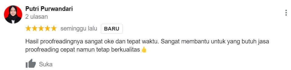 ENGLISH++ - Testimoni Jasa Proofread 16