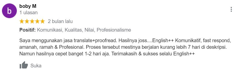 ENGLISH++ - Testimoni Jasa Proofread 21