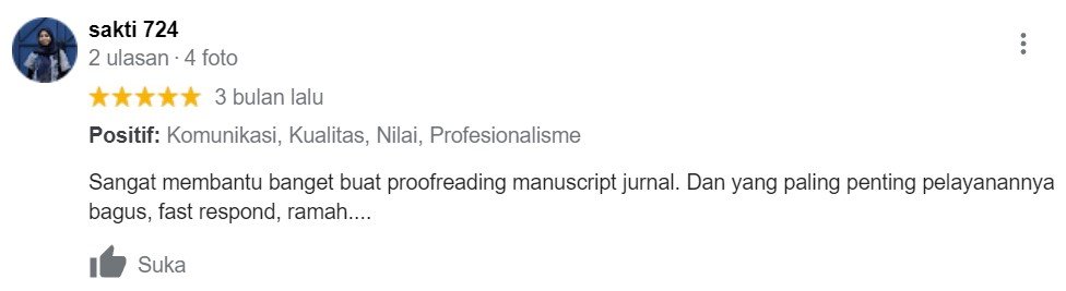ENGLISH++ - Testimoni Jasa Proofread 24