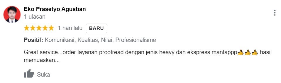 ENGLISH++ - Testimoni Jasa Proofread 30