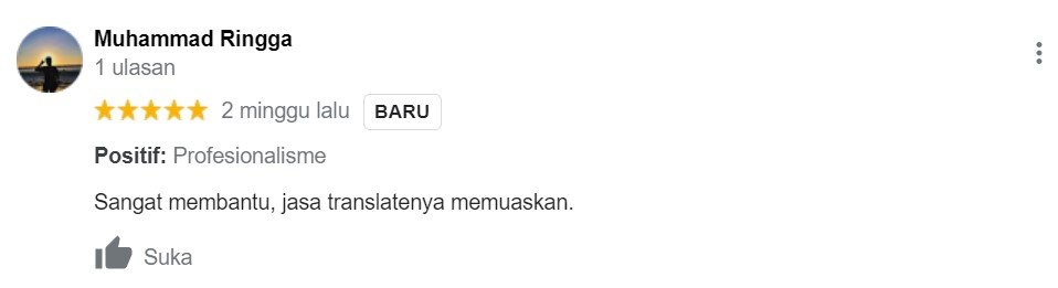 ENGLISH++ - Testimoni Jasa Translate 14