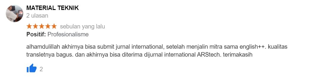 ENGLISH++ - Testimoni Jasa Translate 21