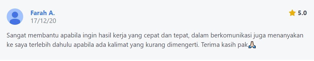 ENGLISH++ - Testimoni Jasa Translate 27