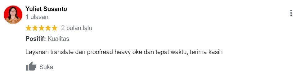 ENGLISH++ - Testimoni Jasa Translate 8